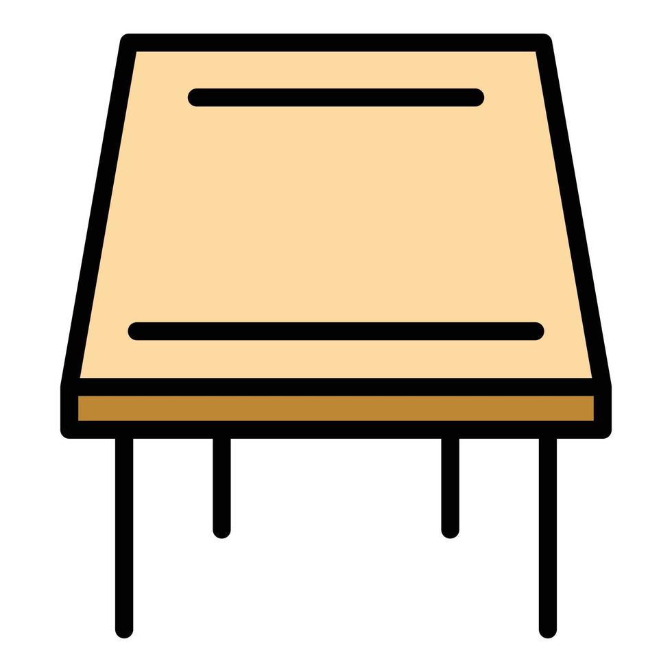 classico tavolo icona colore schema vettore