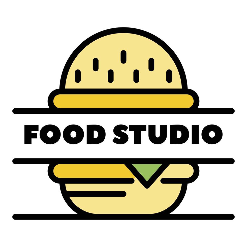 cibo studio logo, schema stile vettore