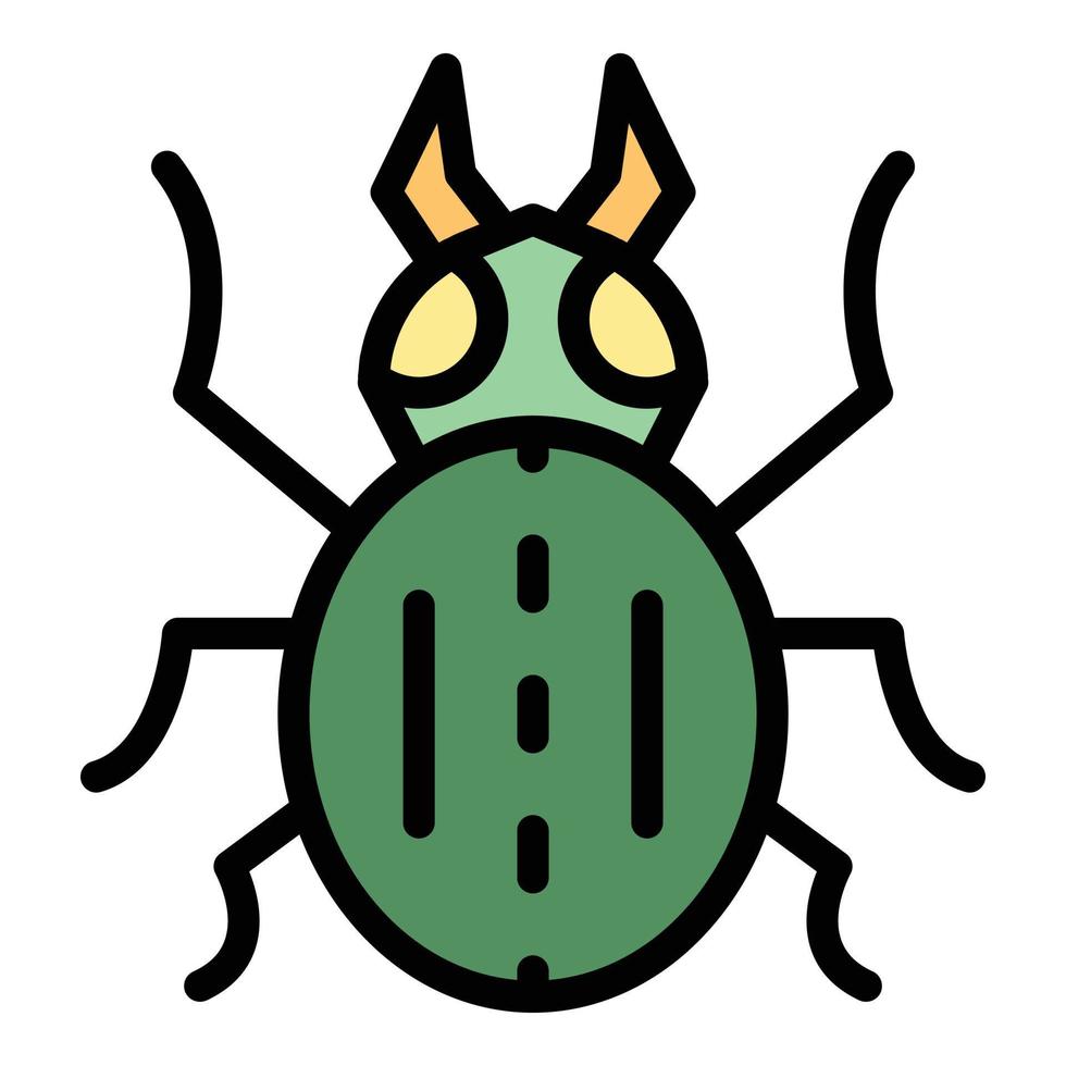 campo insetto icona colore schema vettore
