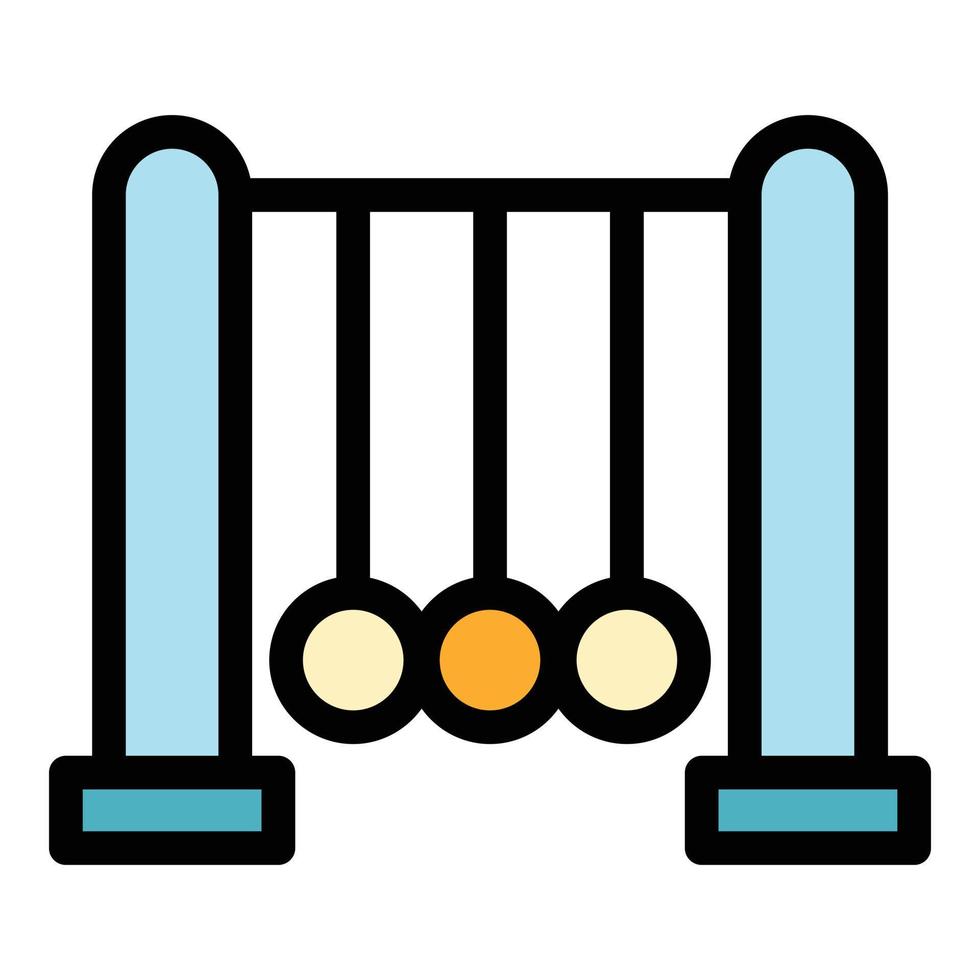 pendolo icona colore schema vettore