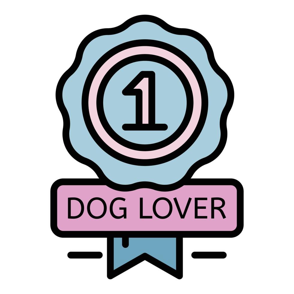 cane amante ricompensa logo, schema stile vettore