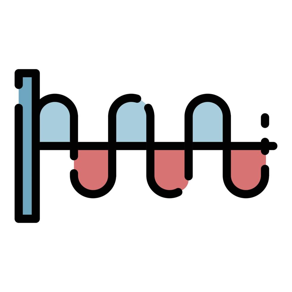 suono onda modello icona colore schema vettore