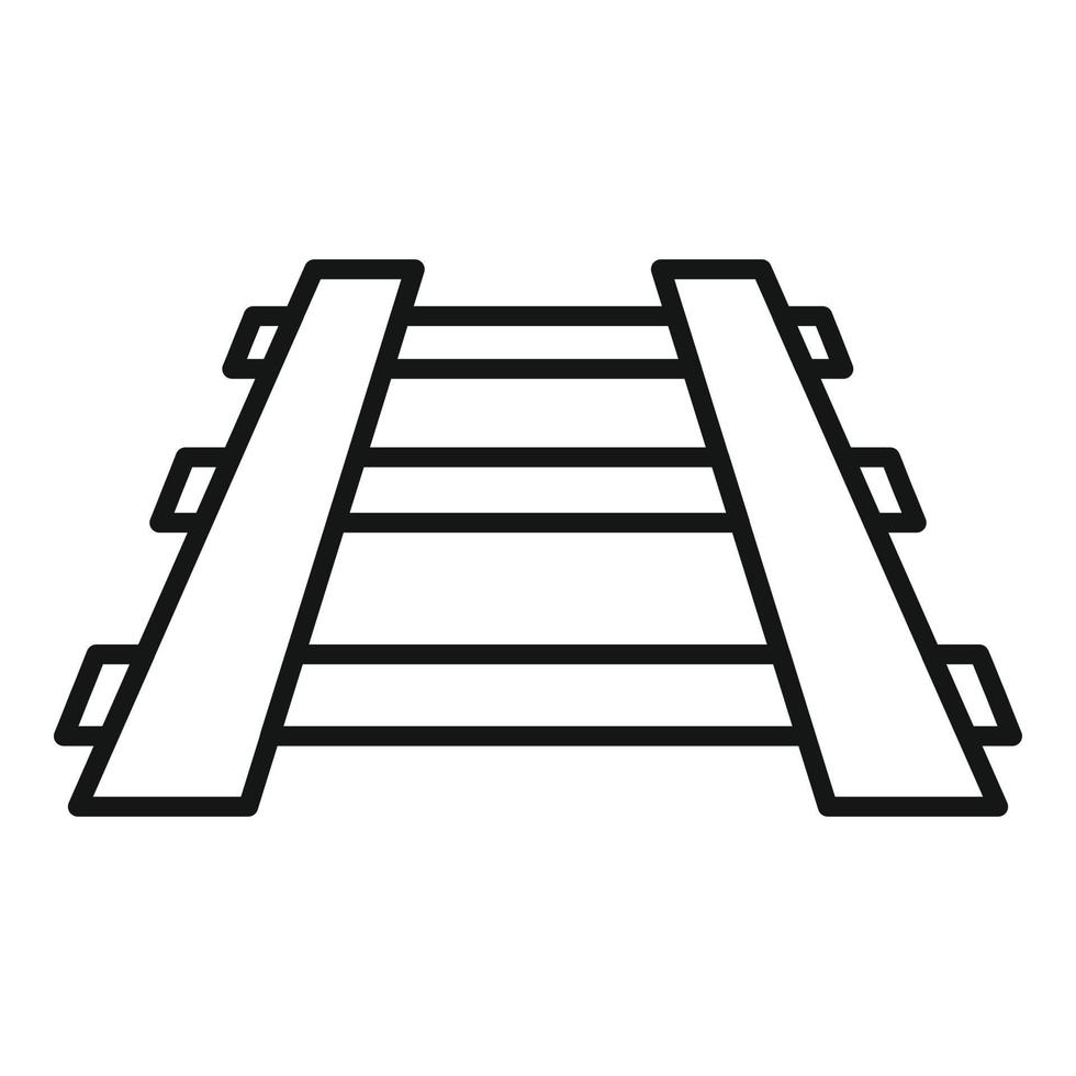 viaggio ferrovia icona schema vettore. finestra metropolitana vettore