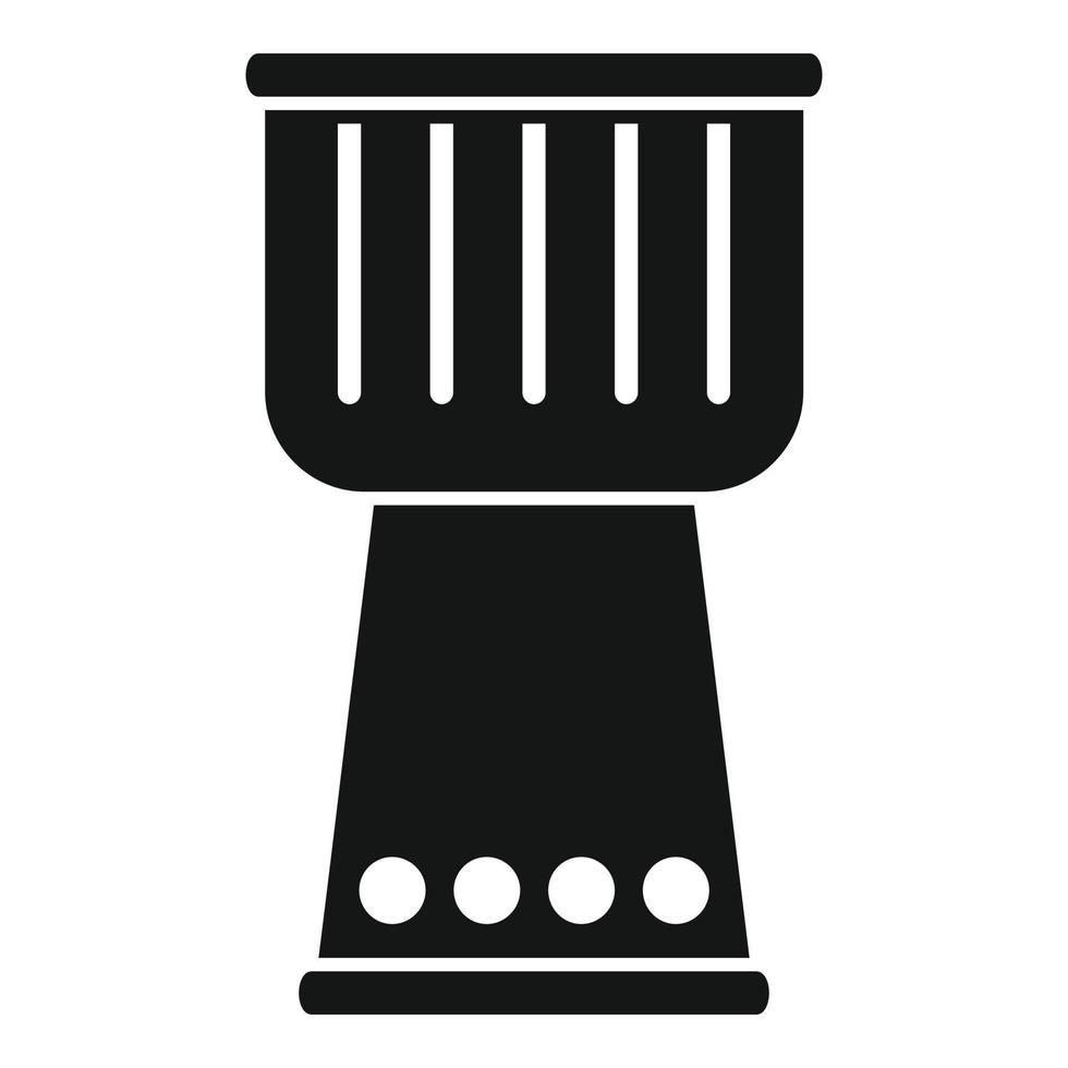 musicale tamburo icona semplice vettore. kit strumento vettore