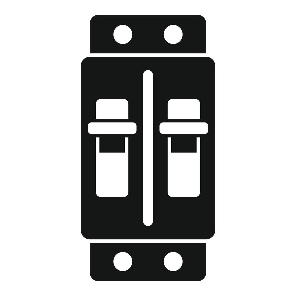 elettrico interruttore icona semplice vettore. circuito scatola vettore
