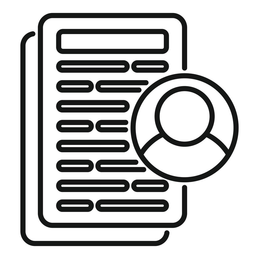 strategia account icona schema vettore. cliente piattaforma vettore