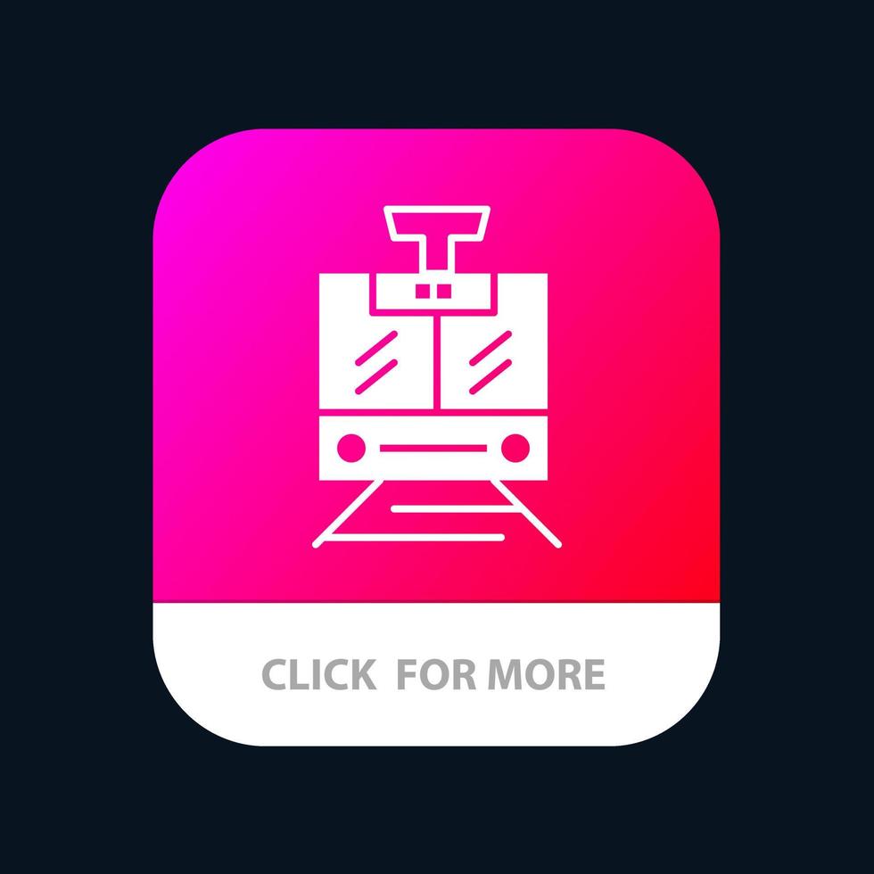 treno pubblico servizio veicolo mobile App icona design vettore