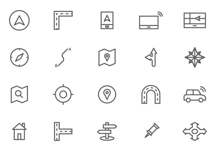 Vettori di Roadmap e Navigazione gratuiti
