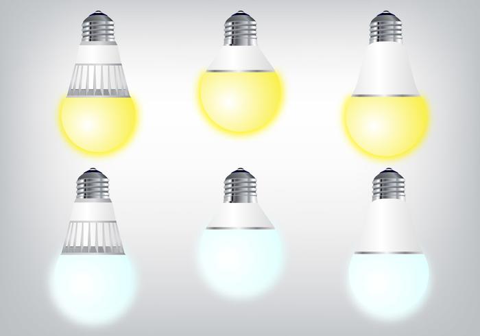 Vettori di illuminazione a LED realistici