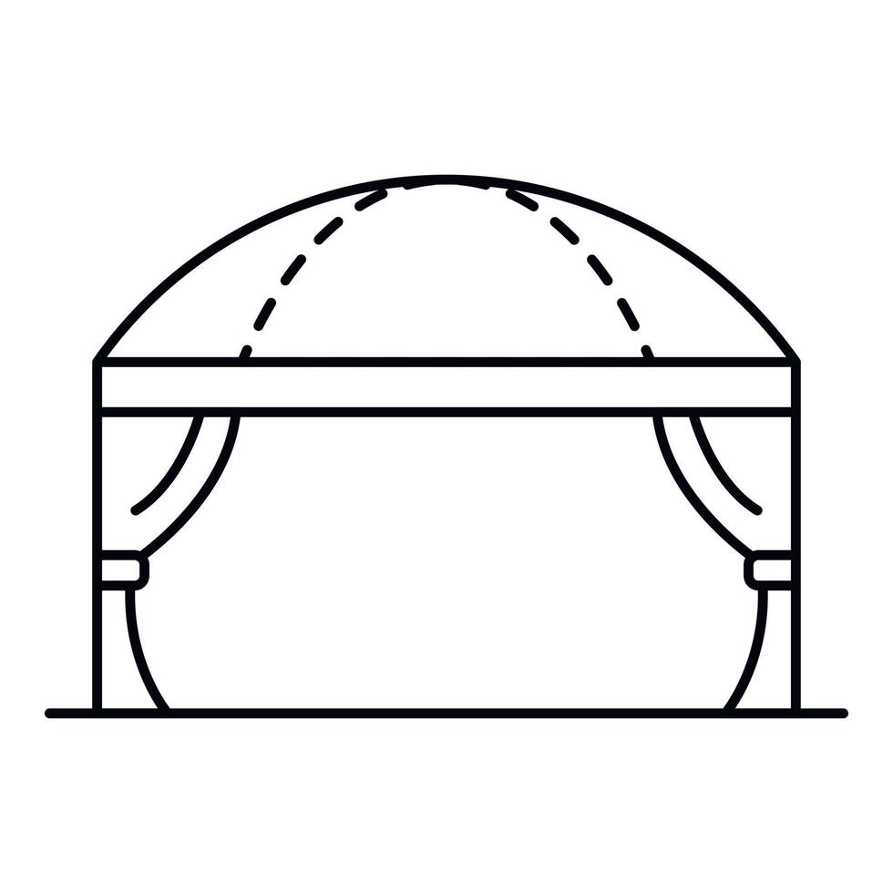 nozze tenda icona, schema stile vettore