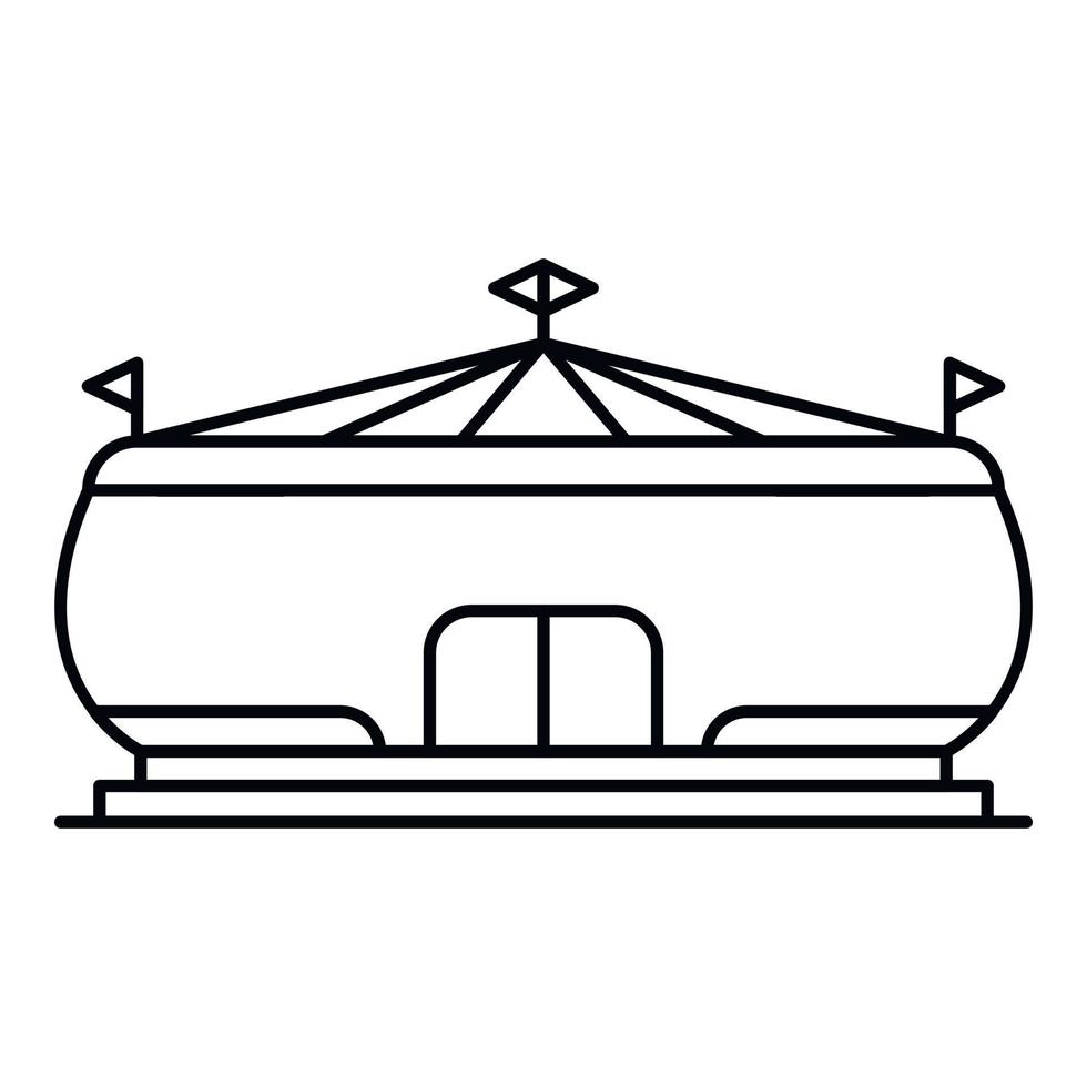 sport arena icona, schema stile vettore