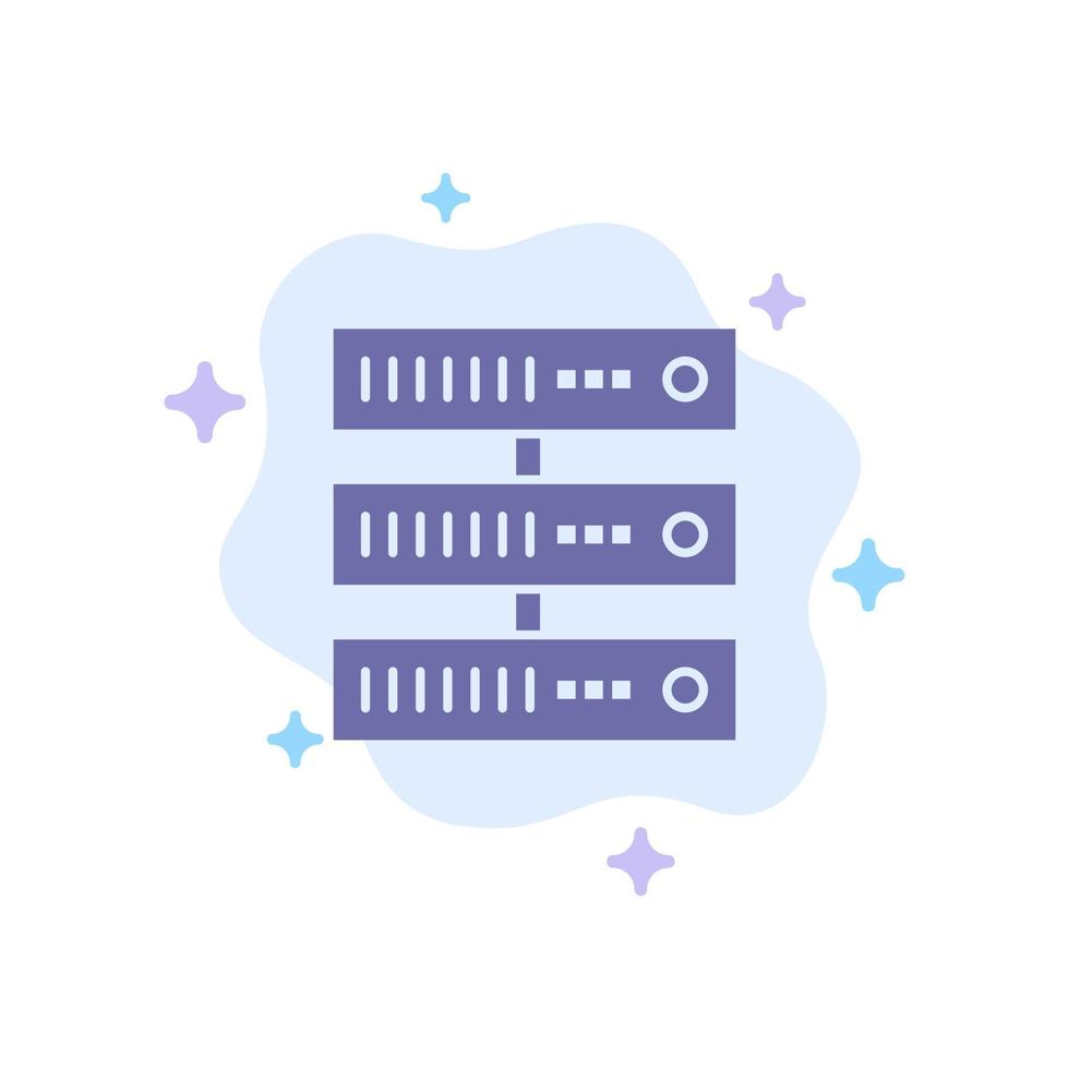 calcolo dati Conservazione Rete blu icona su astratto nube sfondo vettore