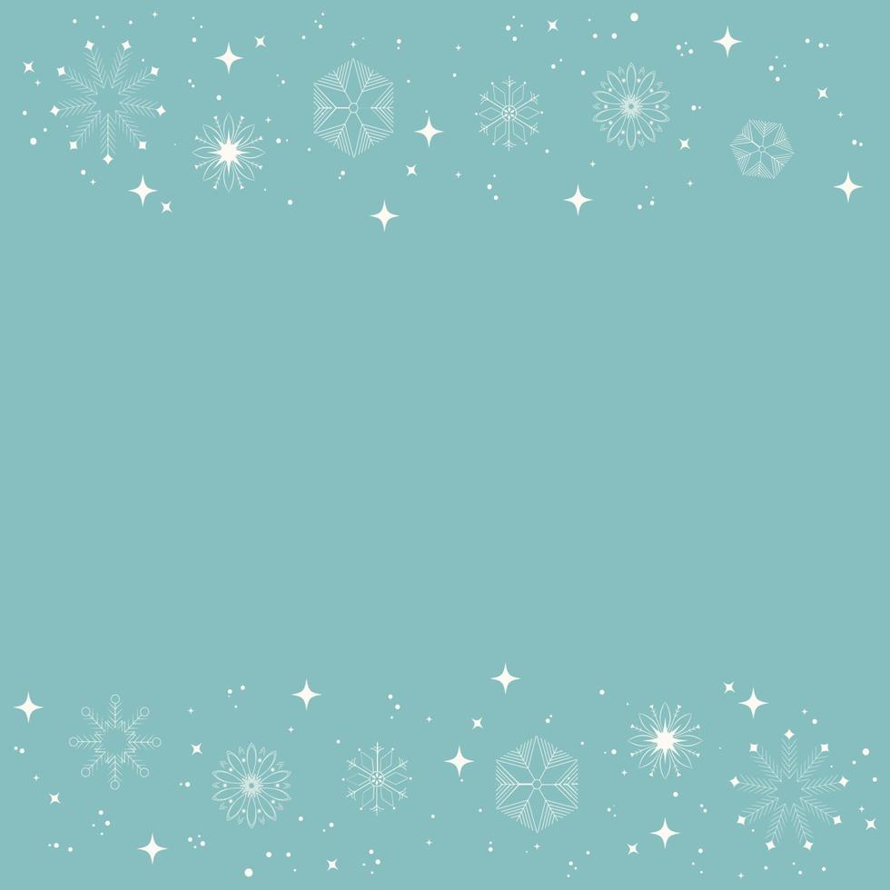 fiocco di neve inverno vacanza stagione sfondo vettore illustrazione