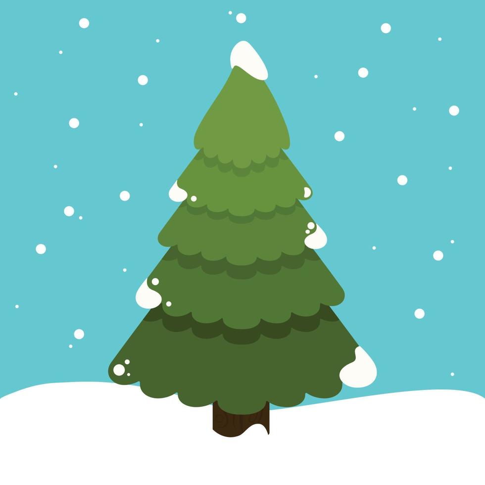 Natale albero vettore illustrazione sfondo grafica per il inverno vacanze