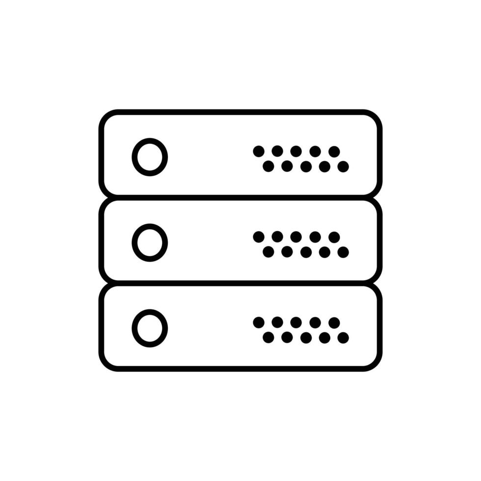 icona del server di dati vettore