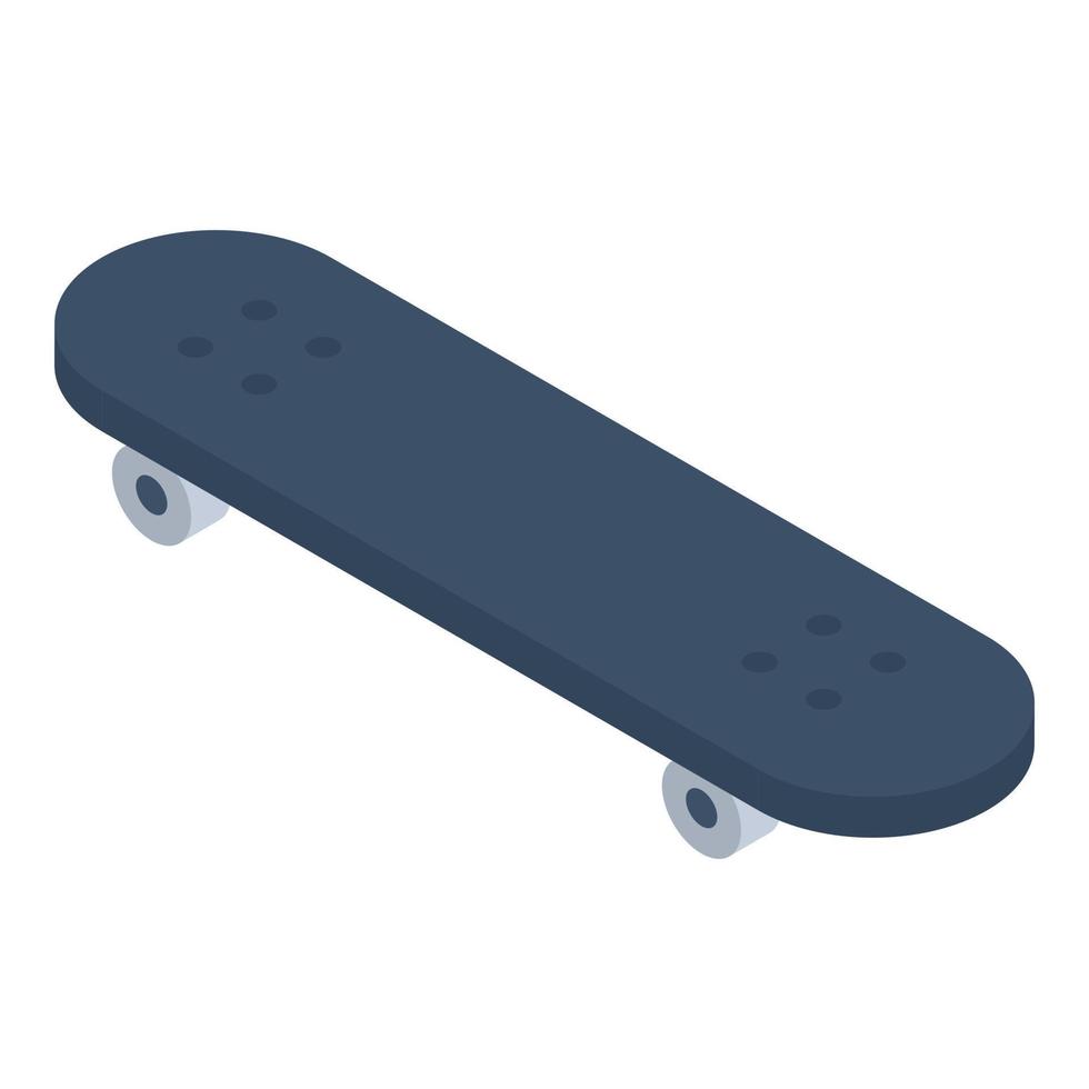 skateboard icona, isometrico stile vettore