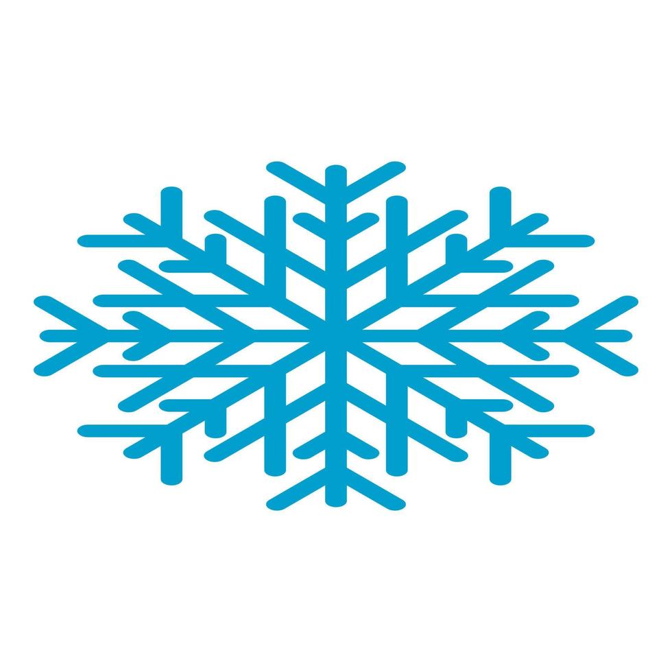 fiocco di neve icona, isometrico stile vettore