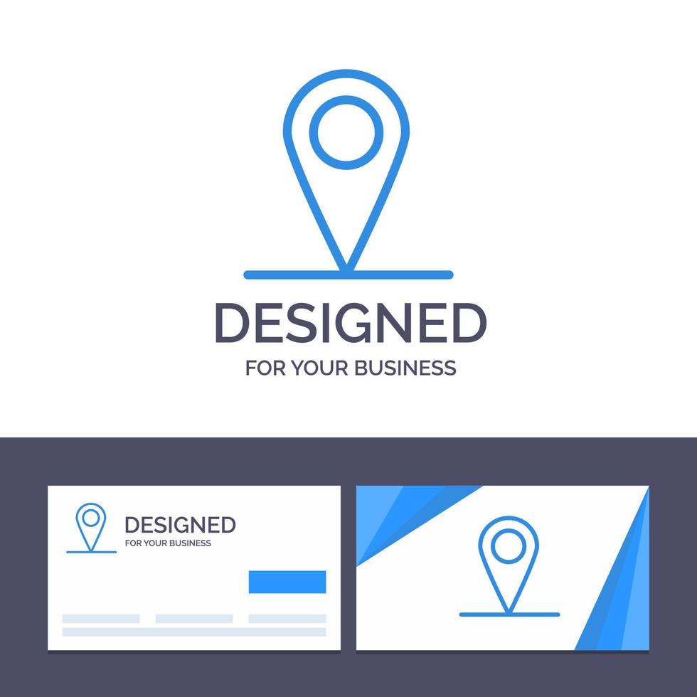 creativo attività commerciale carta e logo modello Posizione carta geografica interfaccia vettore illustrazione