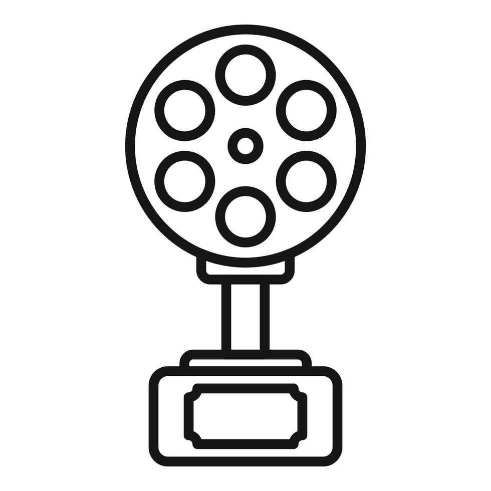 cinema trofeo icona schema vettore. film video vettore