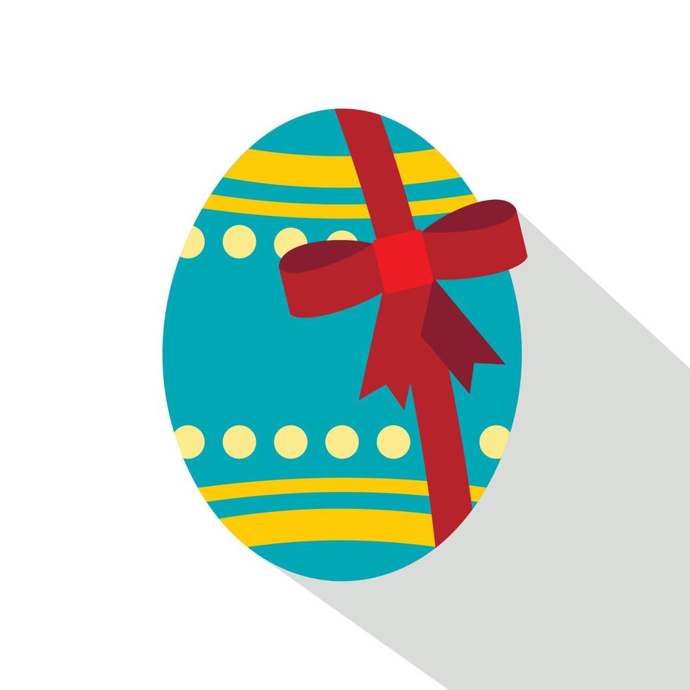 grande Pasqua uovo icona , piatto stile vettore