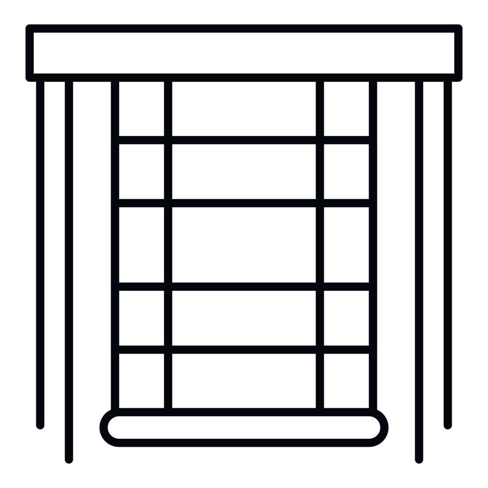 cieco finestra icona, schema stile vettore