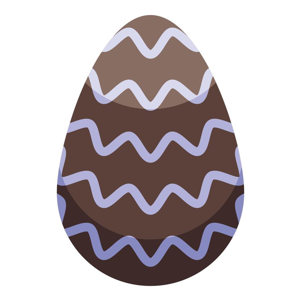 latte cioccolato uovo icona isometrico vettore. Pasqua uovo vettore