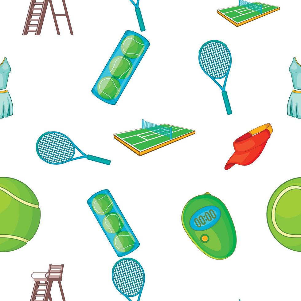 tennis modello, cartone animato stile vettore