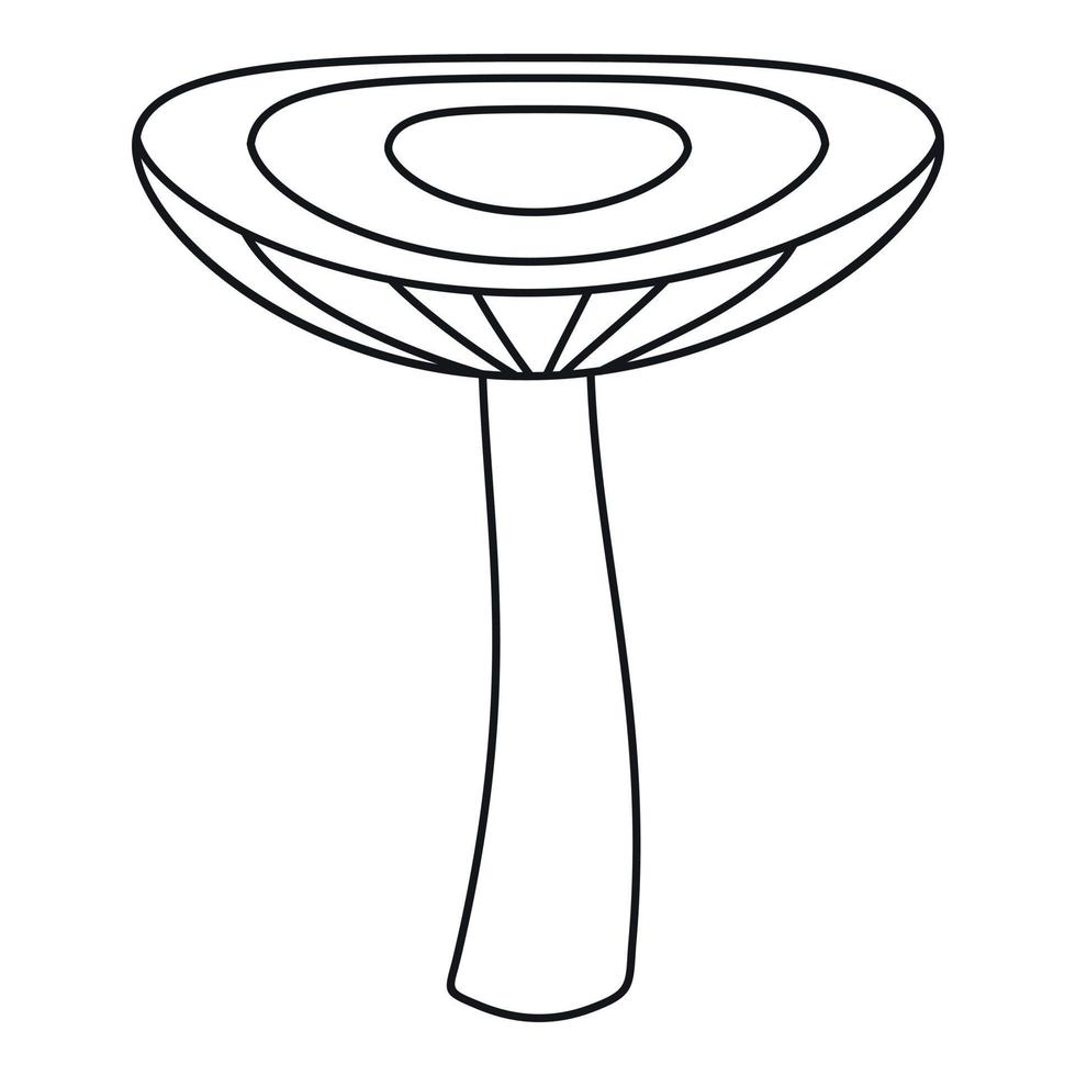 fungo ruggine icona, schema stile vettore