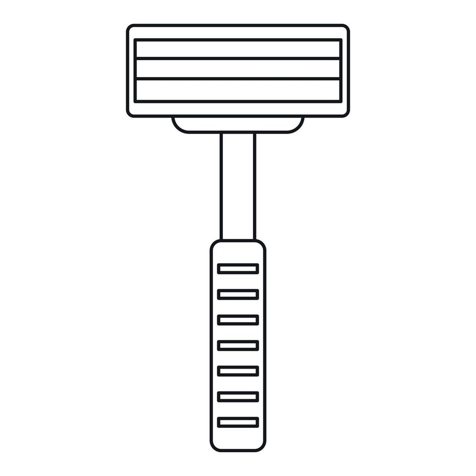 rasoio attrezzatura per rasoio icona, schema stile vettore