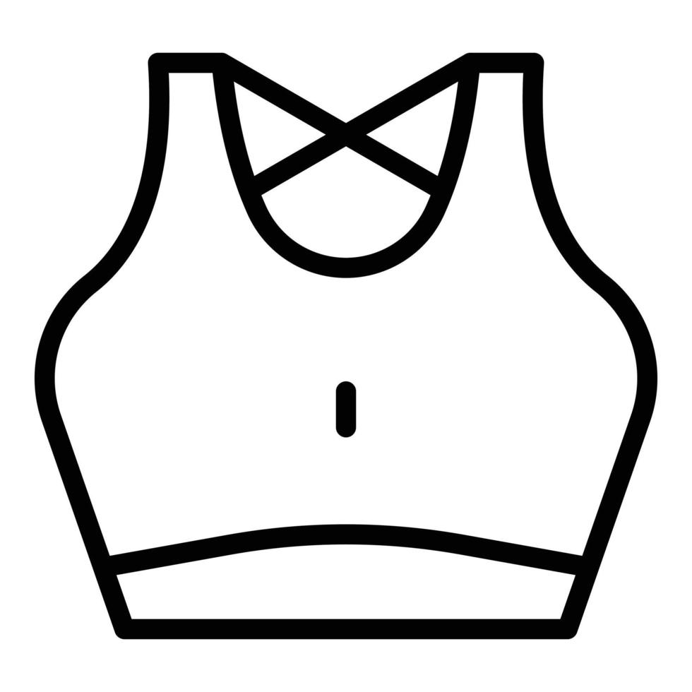 sport reggiseno icona schema vettore. moda Palestra vettore