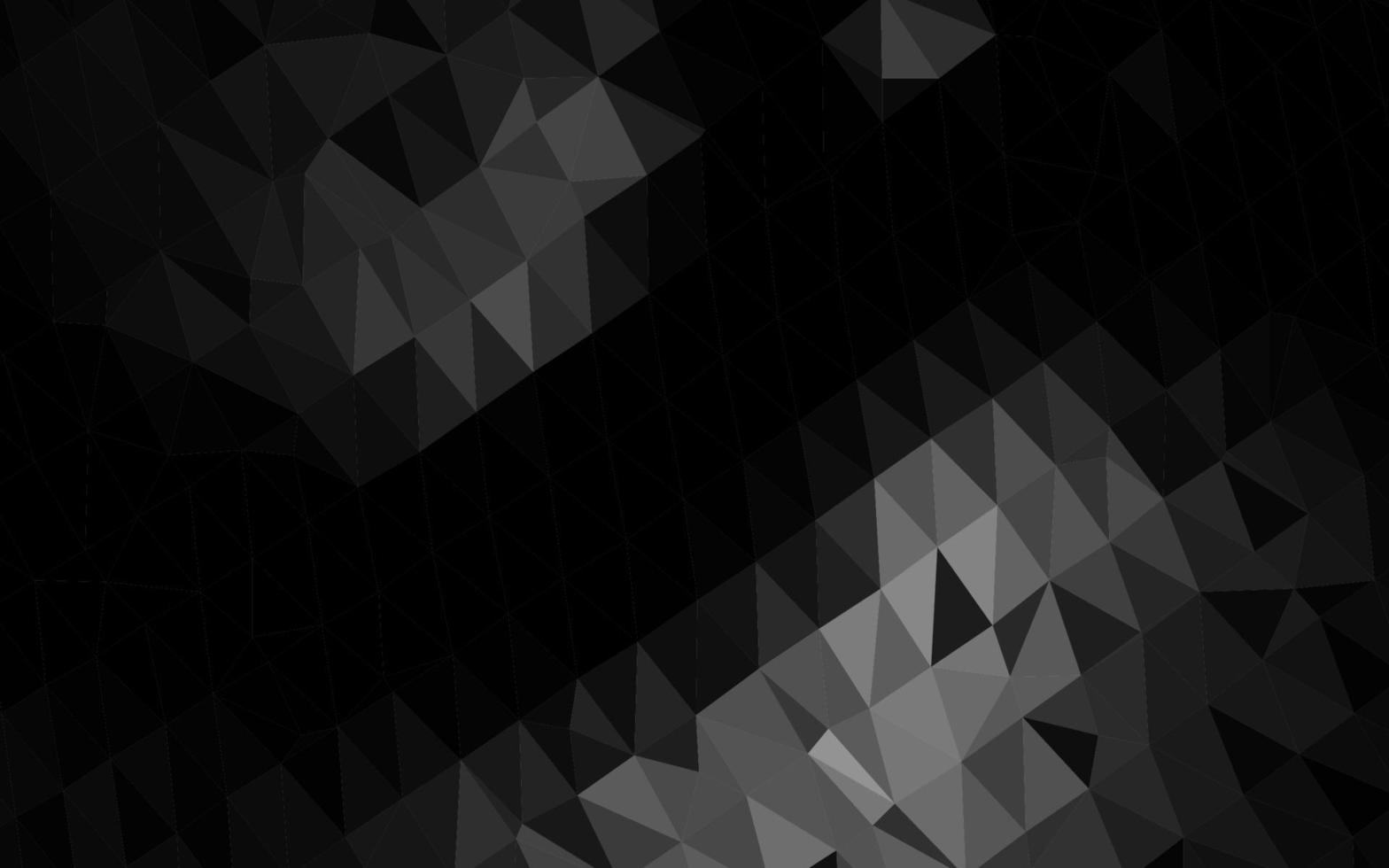 argento scuro, layout poligonale astratto di vettore grigio.