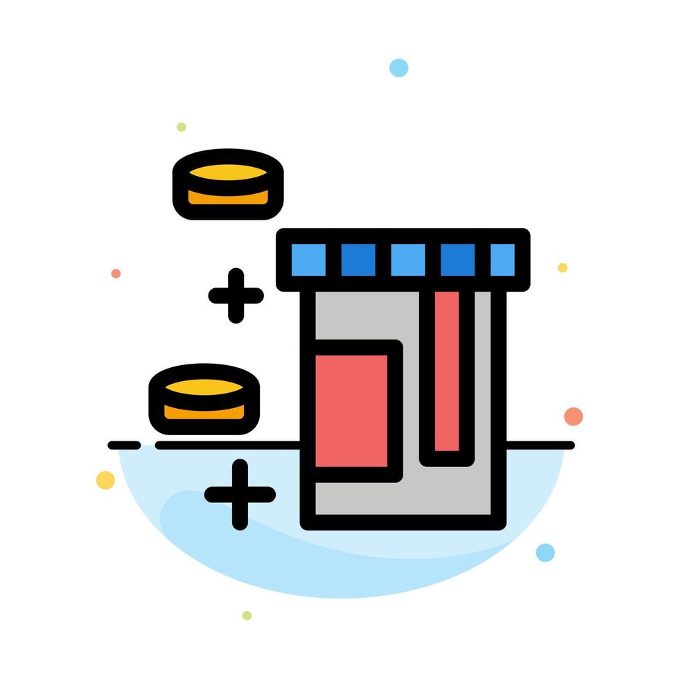 tavoletta bottiglia assistenza sanitaria astratto piatto colore icona modello vettore