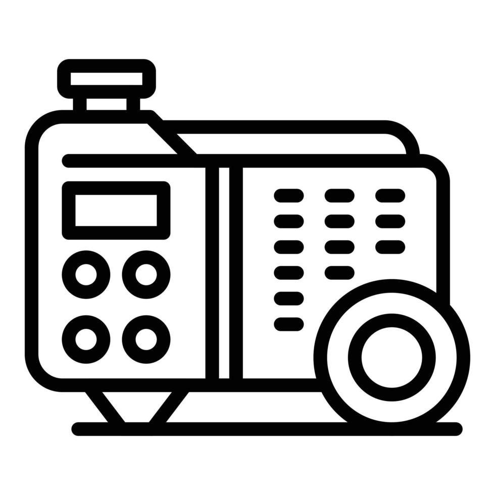 diesel energia Generatore icona schema vettore. elettrico energia vettore