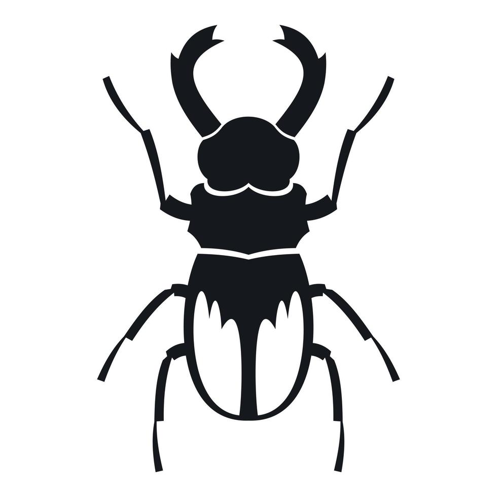rinoceronte scarafaggio icona, semplice stile vettore