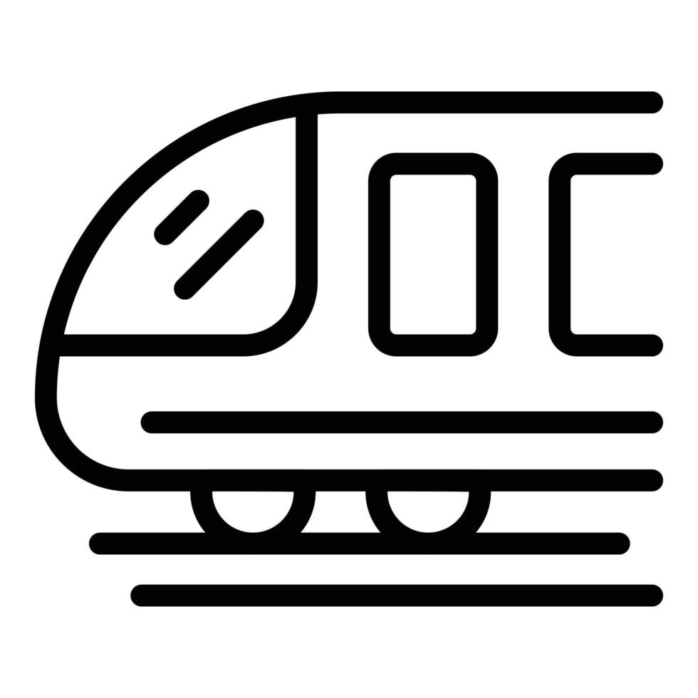 Tedesco treno icona schema vettore. bavarese salatino vettore