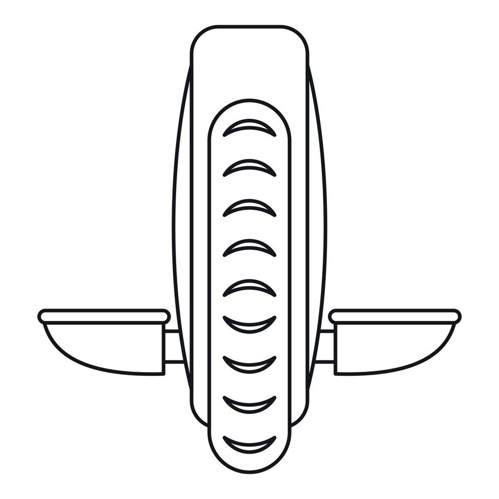 ruota solitaria icona, schema stile vettore