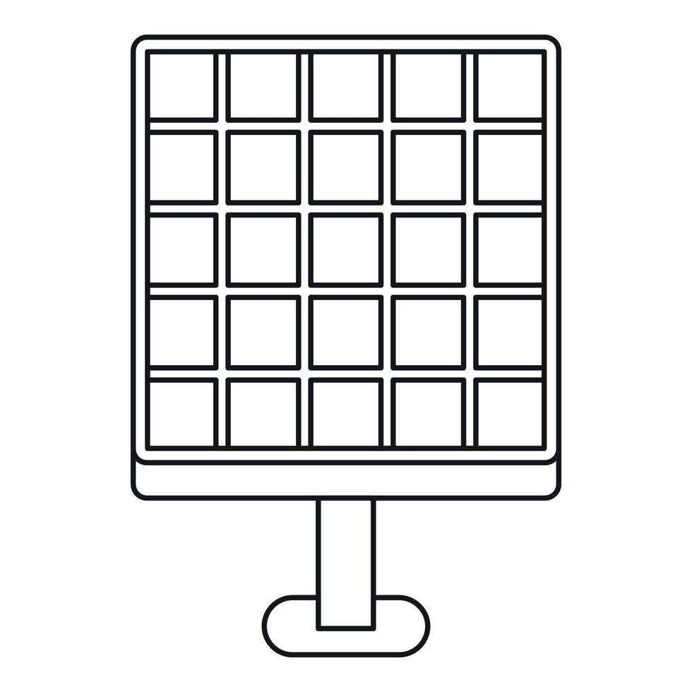 solare energia concetto icona, schema stile vettore