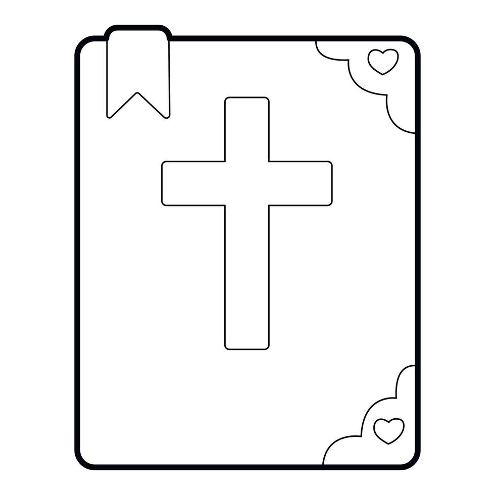 Bibbia icona, schema stile vettore