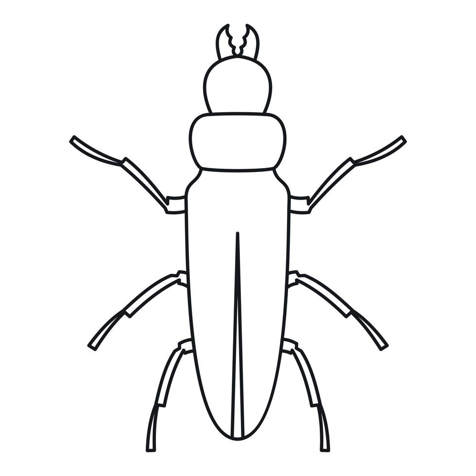 scarafaggio icona, schema stile vettore