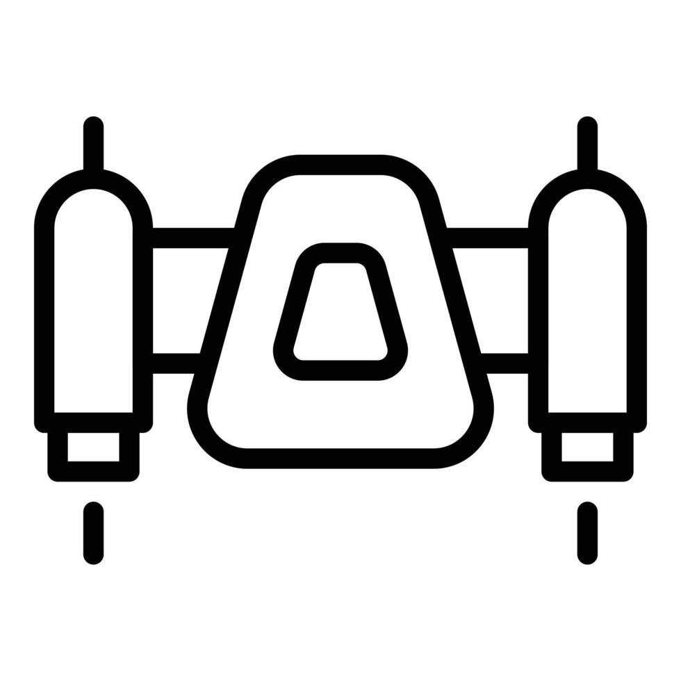 avviare jetpack icona schema vettore. abilità opera vettore