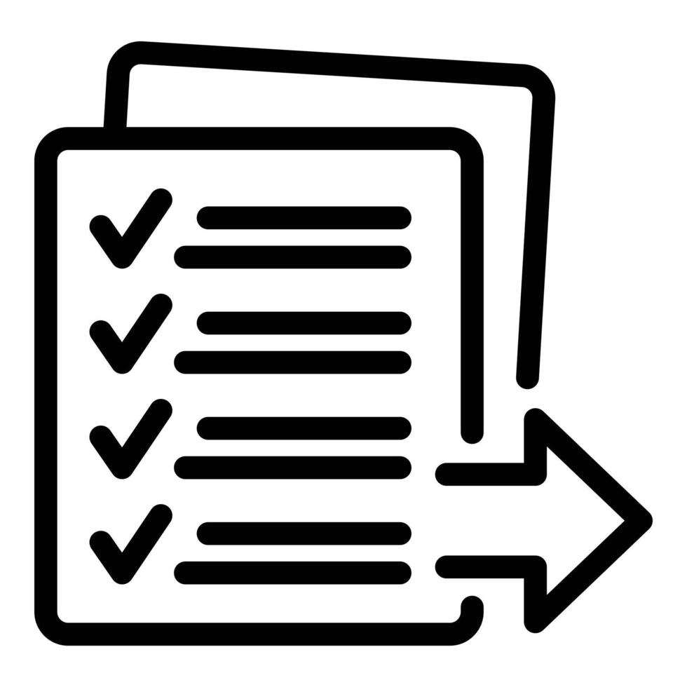 Spedire documento icona schema vettore. credito finanza vettore