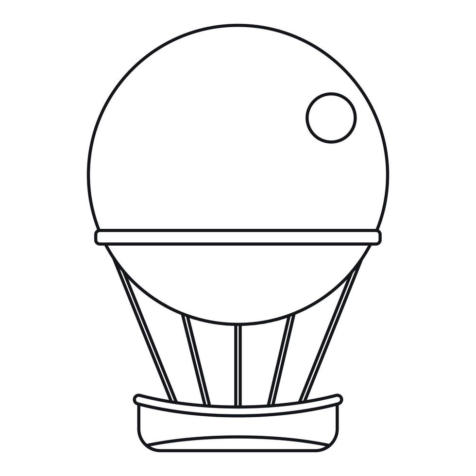 aria Palloncino viaggio icona, schema stile vettore