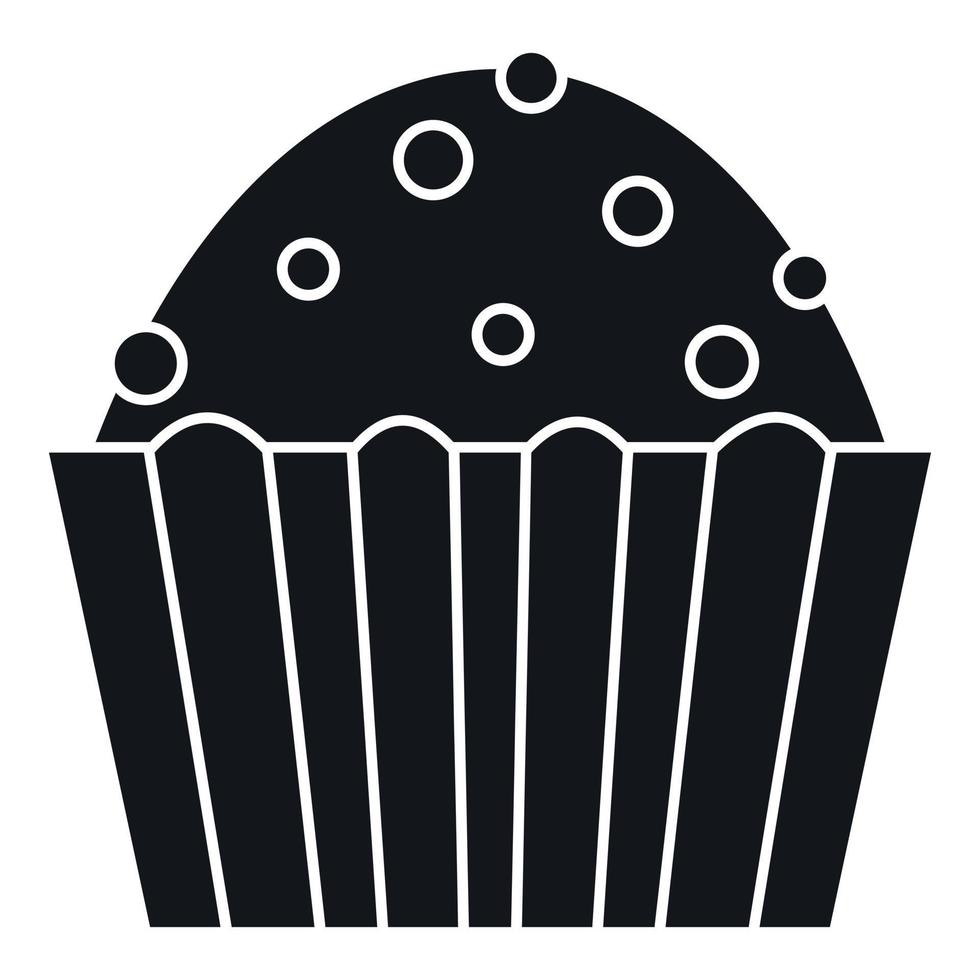 tazza torta icona, semplice stile vettore