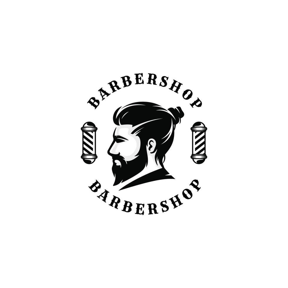 illustrazione vettoriale di design logo barbiere