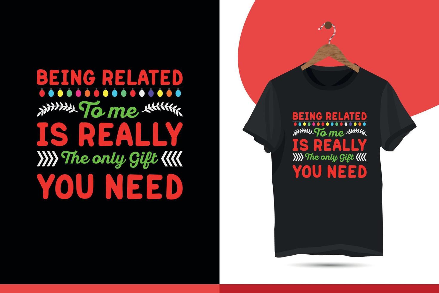 essere relazionato per me è veramente il solo regalo voi bisogno - un' tipografia svg maglietta design modello. e il migliore Natale festa camicia illustrazione vettore