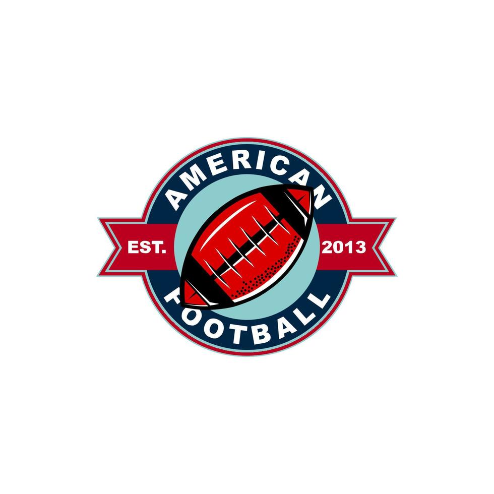 americano calcio distintivo vettore logo