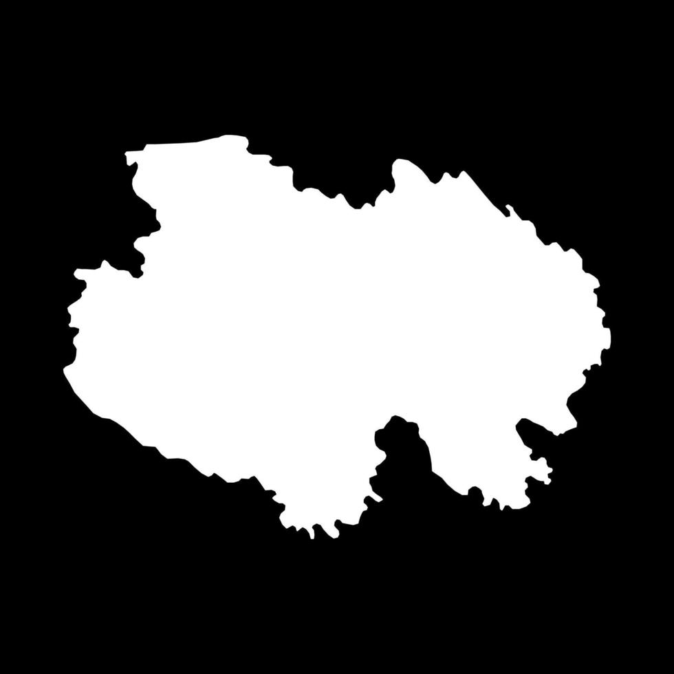 qinghai Provincia carta geografica, amministrativo divisioni di Cina. vettore illustrazione.
