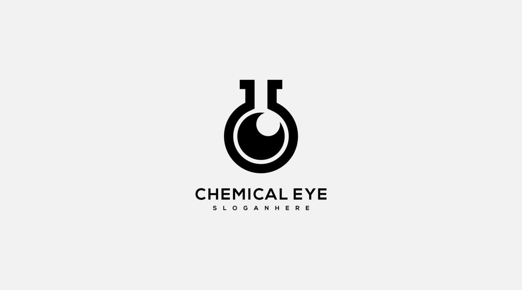 creativo laboratorio occhio logo icona design modello vettore