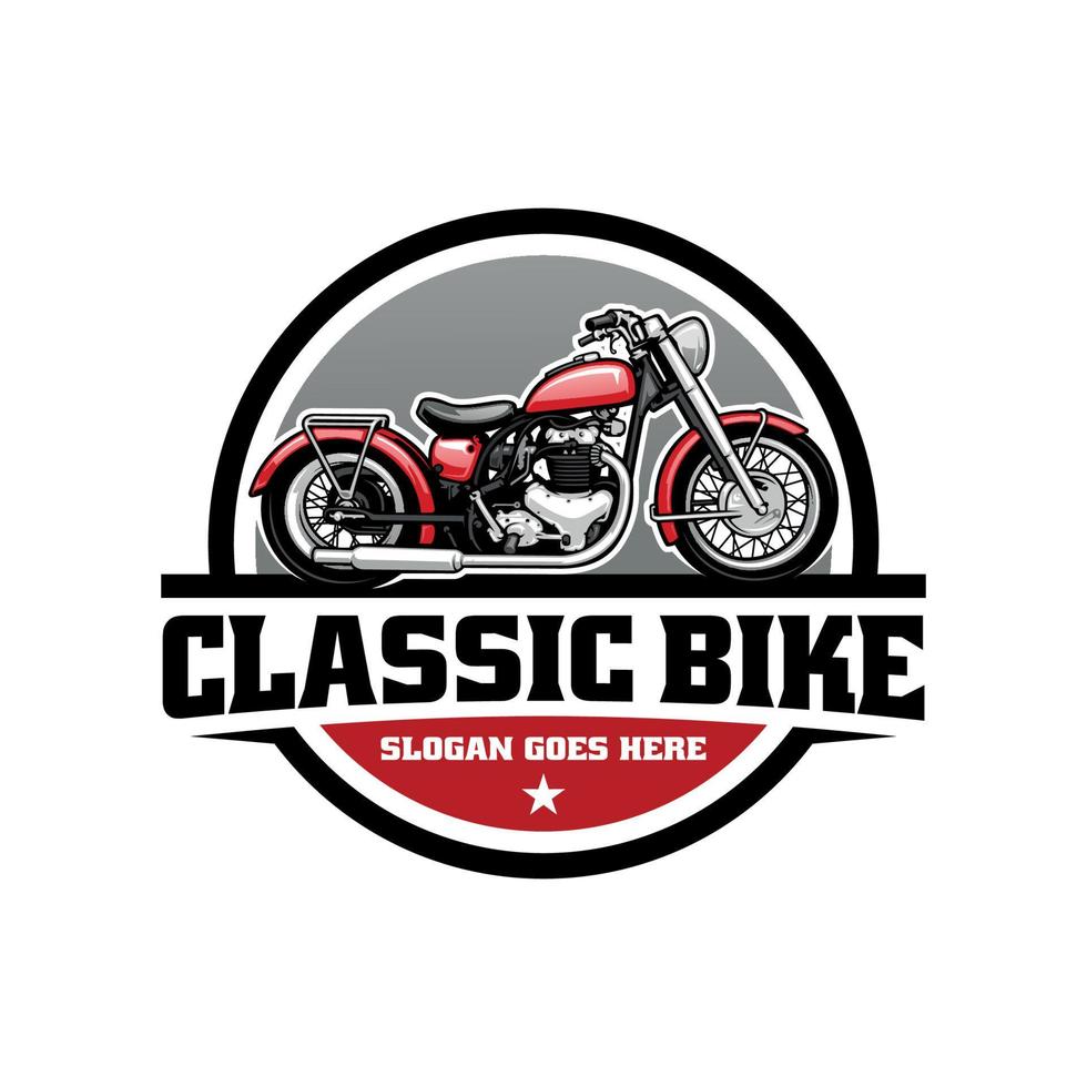 Britannico classico motociclo logo vettore