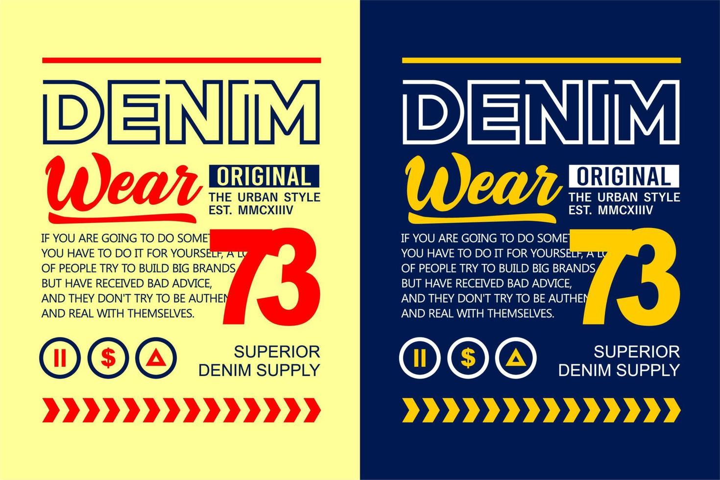 tipografia denim indossare per t camicie design vettore